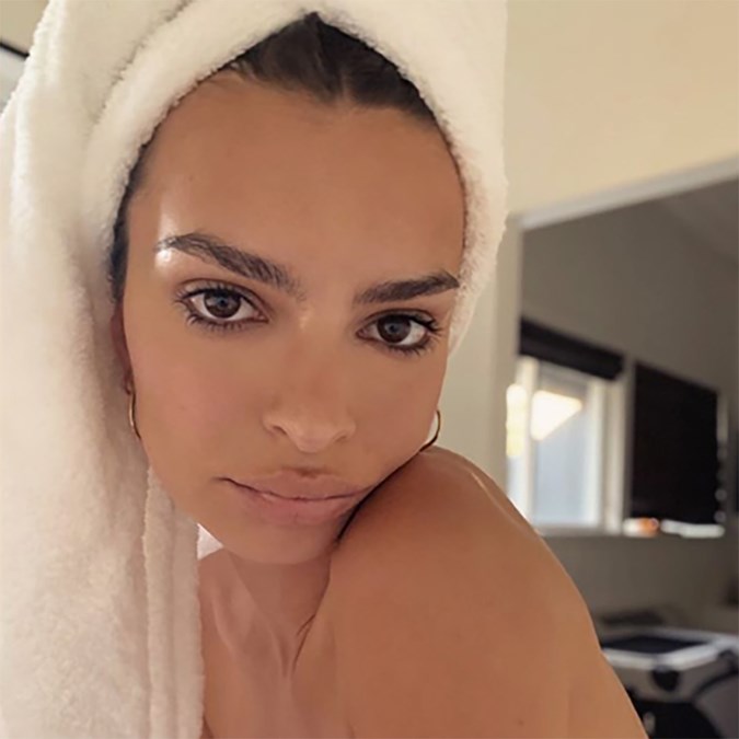 Best Celebrity Makeup Free Selfies 2019 Emily Ratajkowski