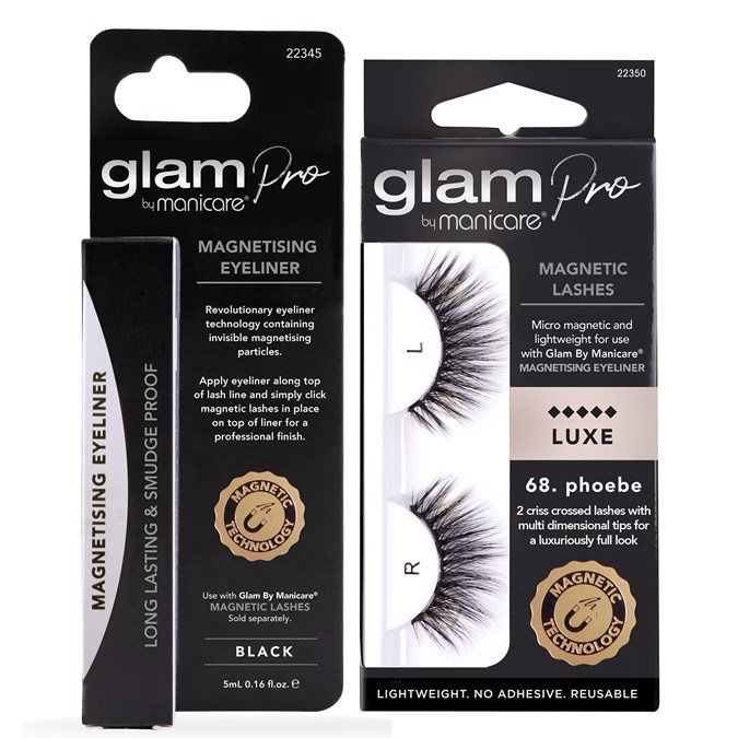 Glam by Manicare Glam Pro Magnetising Eyeliner and Glam Pro Magnetic Lashes in Phoebe Set