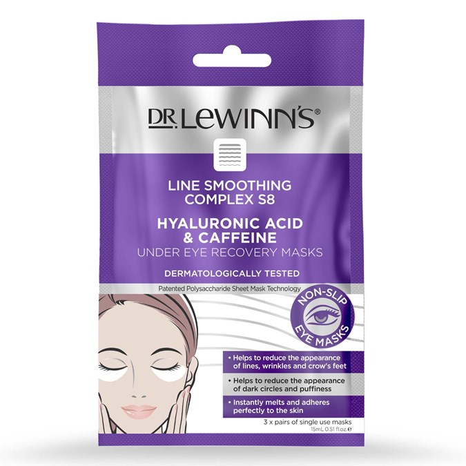 Dr Lewinns Hyaluronic & Caffeine Under Eye Recovery Masks