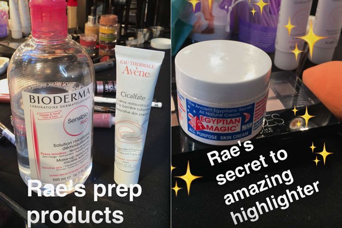 Rae's go-to beauty products