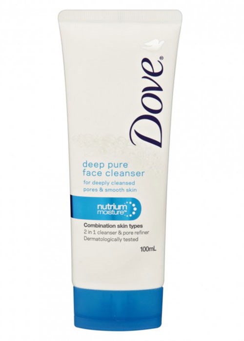 dove deep pure face cleanser