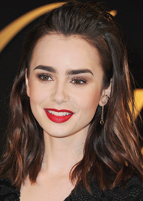 Simple Steps For Rocking A Bold Lip With Confidence - Lily Collins