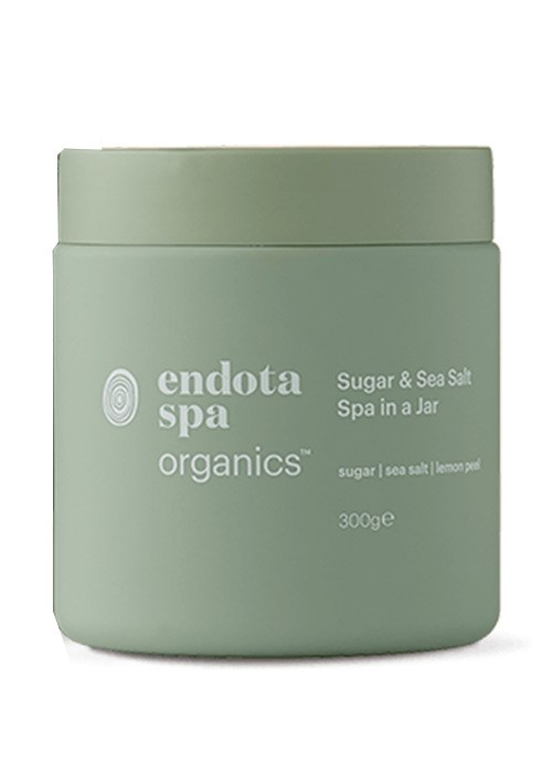 endota spa Organics Sugar & Sea Salt Spa in a Jar