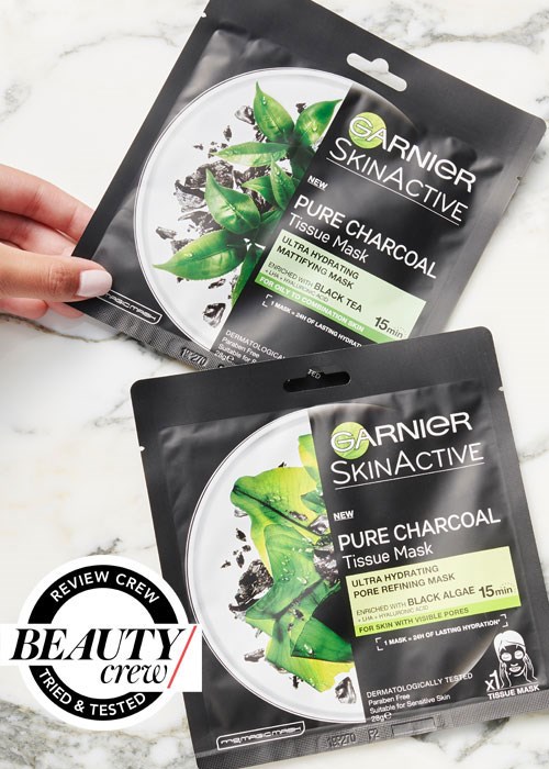 Met andere woorden naaien Voorbereiding Garnier SkinActive Pure Charcoal Tissue Mask Reviews | BEAUTY/crew