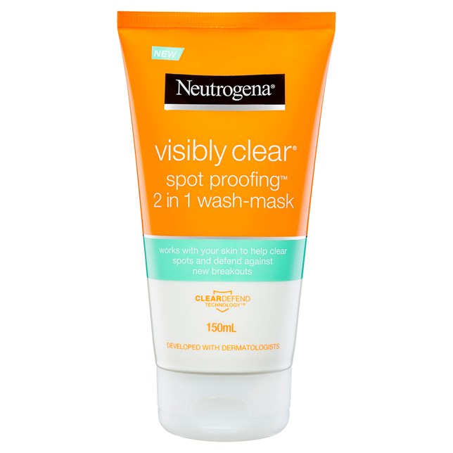 Neutrogena® Visibly Clear® Spot Proofing™ 2-in-1 Wash-Mask