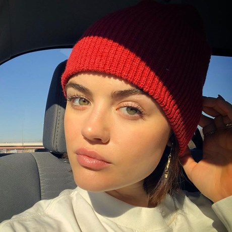 Lucy Hale posts selfie with blemishes