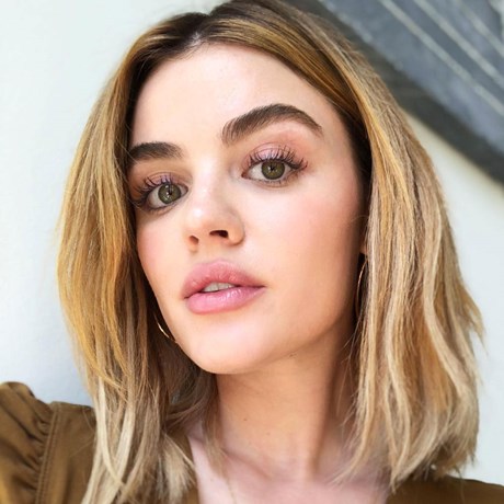 Lucy Hale's brow transformation