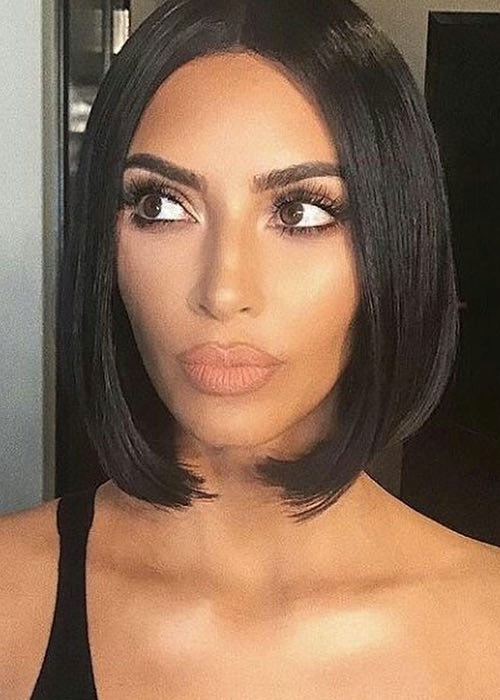 Kim Kardashian glass hair