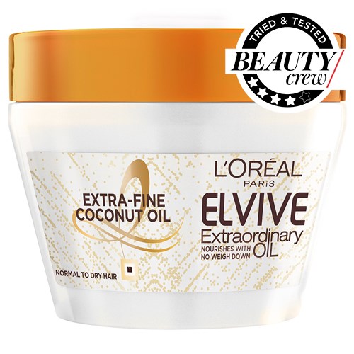 L'Oréal Paris Elvive Extraordinary Oil Coconut Hair Mask Review |  BEAUTY/crew
