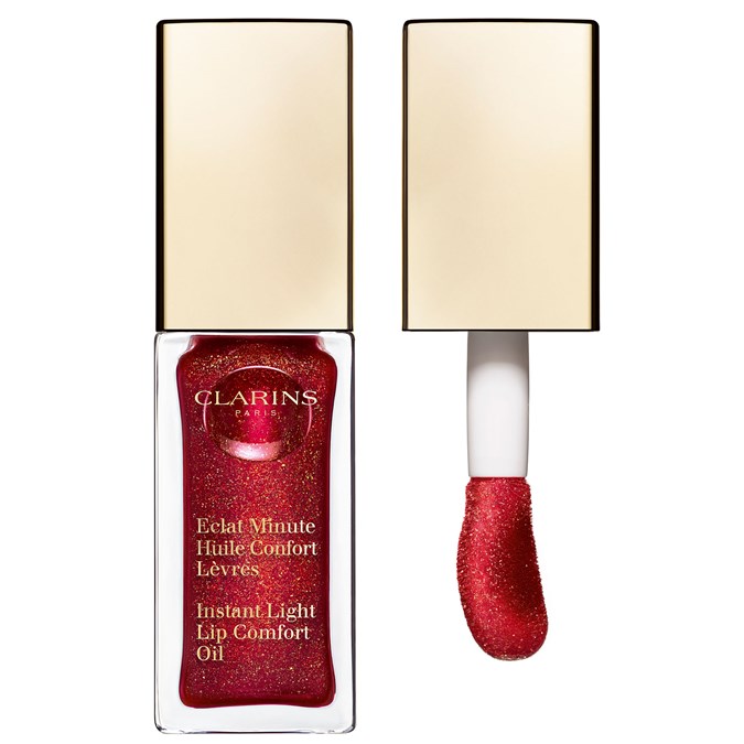 Clarins Instant Light Lip Comfort Oil in Redberry Shimmer