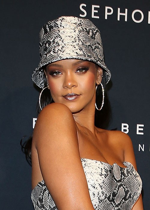 Rihanna Snake Skin Hat