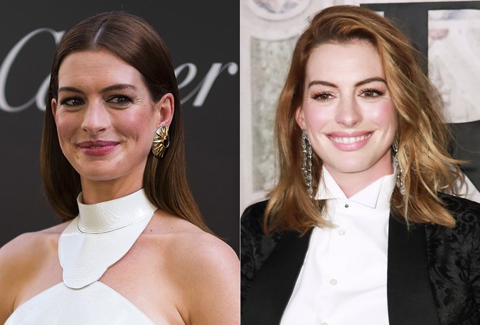 Anne Hathaway Hair transformation 2018