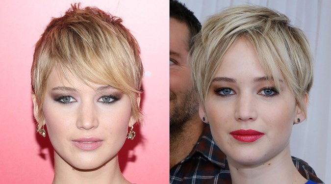 Easy Hairstyles for Short Hair - Jennifer Lawrence