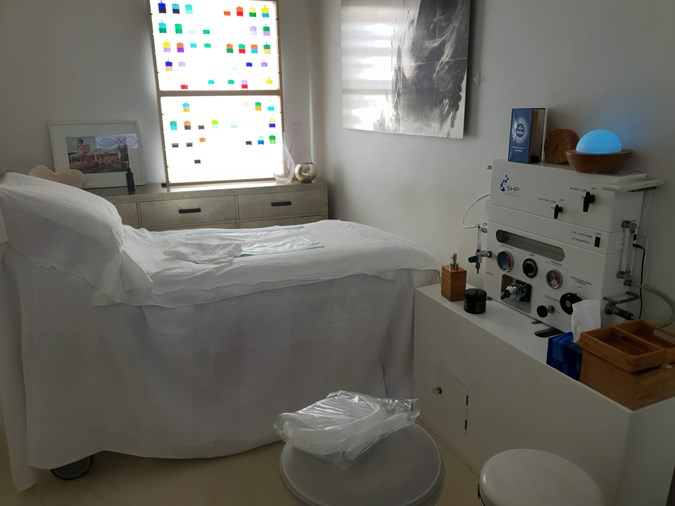 The treatment room at To Wonderland Wellness Spa