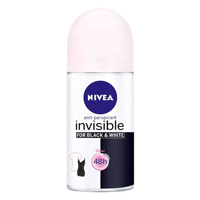 NIVEA Invisible for Black & White Clear Roll-On Deodorant
