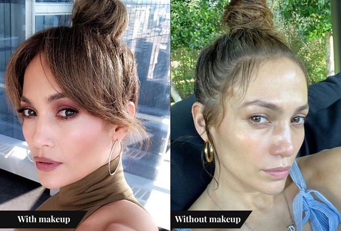 Celebs Without Makeup Photos - Jennifer Lopez