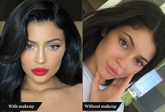 Celebs Without Makeup Photos - Kylie Jenner