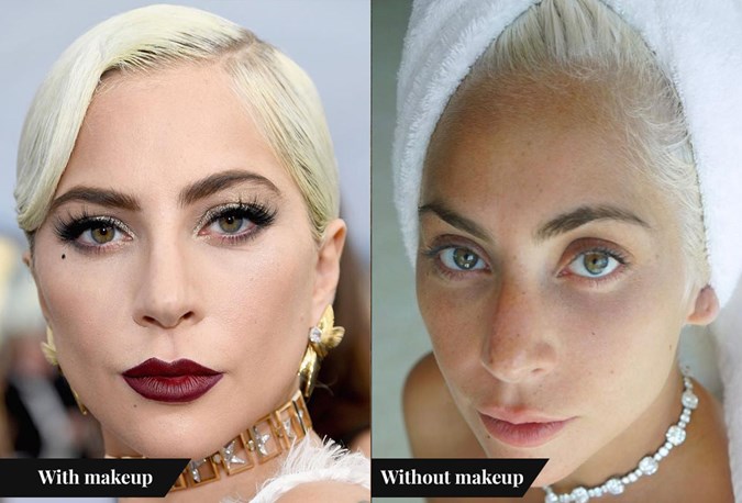 Celebs Without Makeup Photos - Lady Gaga