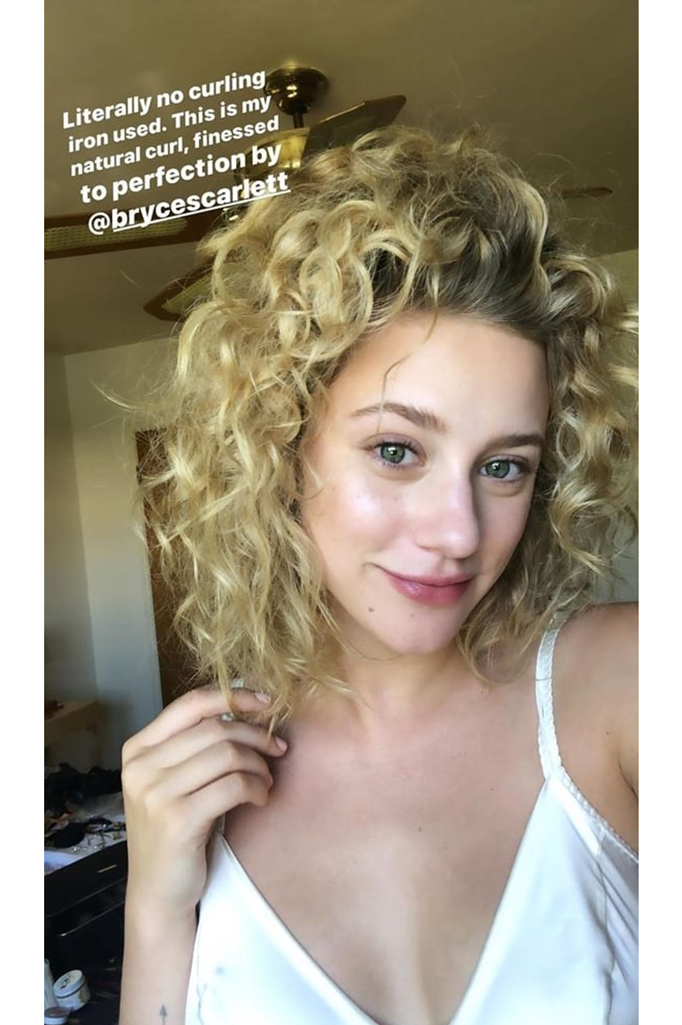 lili reinhart curly hair