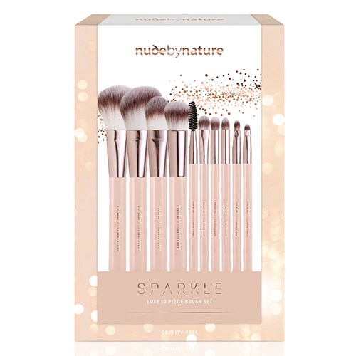 Nude by Nature SPARKLE Luxe 10 Piece Brush Set Review | BEAUTY/crew