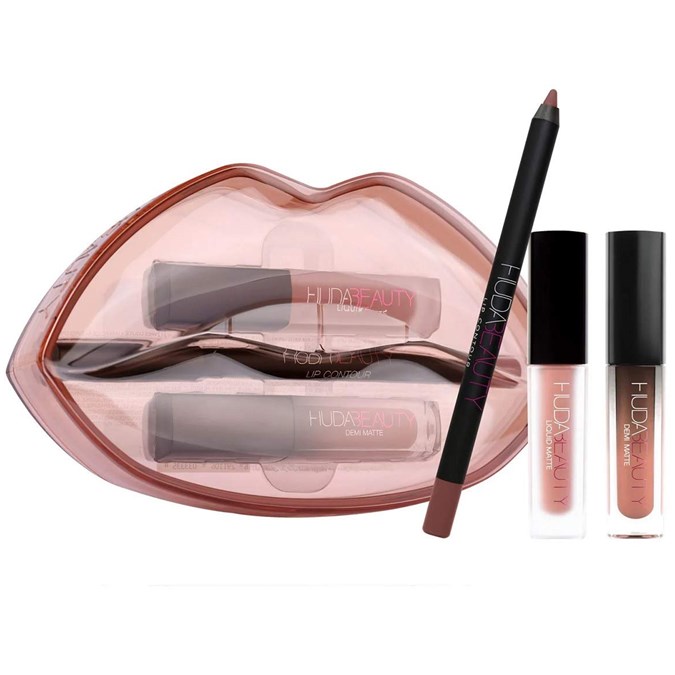 Huda Beauty Demi Matte and Cream Lip Set