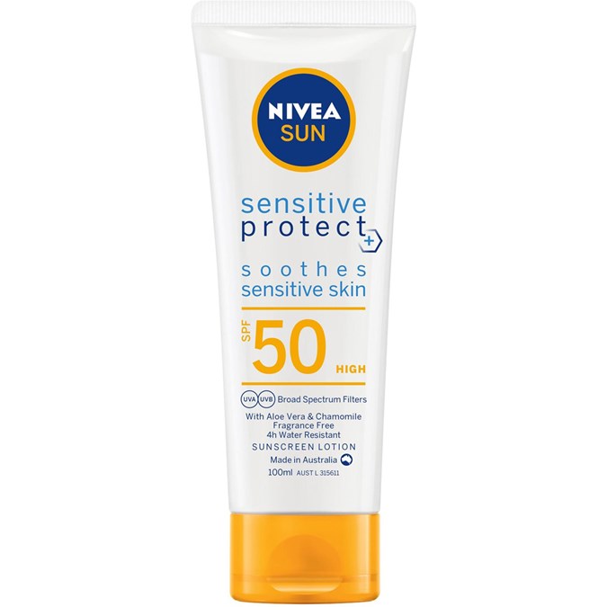 Best-Sunscreens-NIVEA-SUN-Sensitive-Protect-SPF50-Sunscreen-Lotion