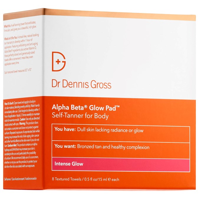 Fake-Tanning-Dennis Gross Alpha-Beta Glow Pad for Body