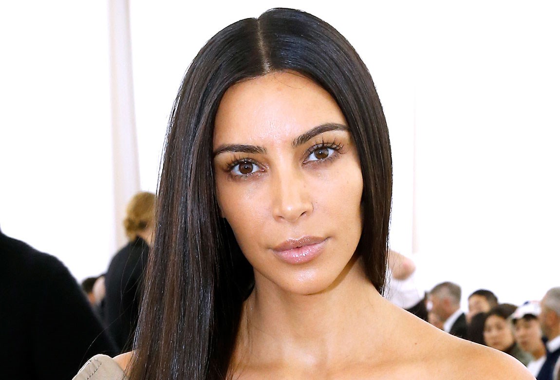Kim Kardashian Long Hair Back View