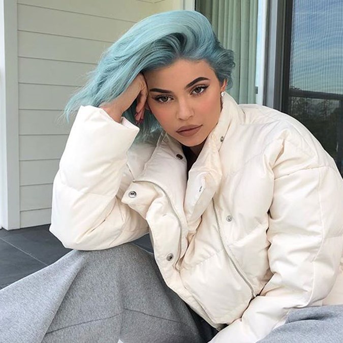 Blue Hair Colour Ideas - Kylie Jenner
