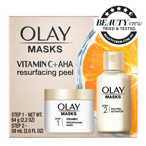 Olay Vitamin C Resurfacing Treatment Mask + AHA Peel Serum Activator