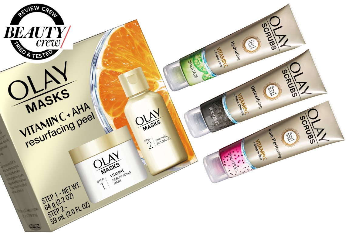 Olay Vitamin C Scrubs And AHA Peel Reviews BEAUTY/crew
