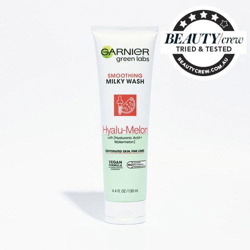 Garnier Green Labs HyaluMelon Smoothing Milky Cleanser Review BEAUTY/crew