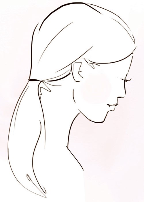 Low ponytail