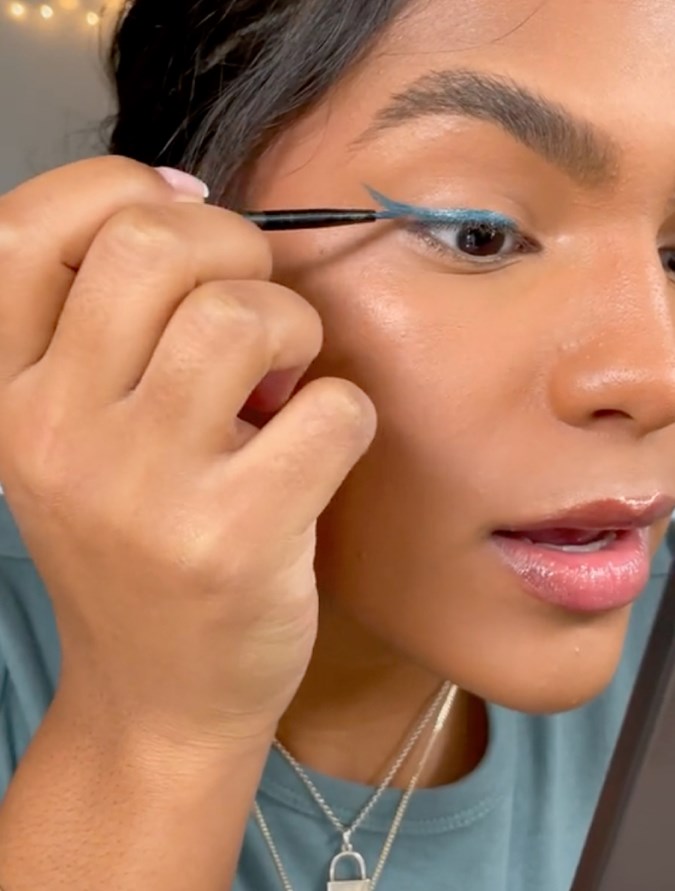 how to use water activated eyeliner palette｜TikTok Search