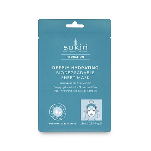 Sukin Naturals Hydration Deeply Hydrating Biodegradable Sheet Mask