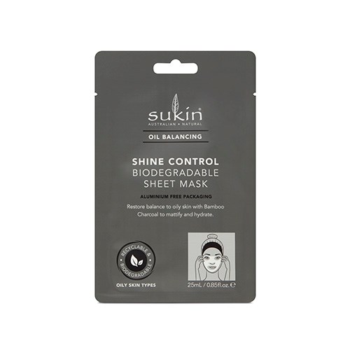 Sukin Naturals Oil Balancing Shine Control Biodegradable Sheet Mask