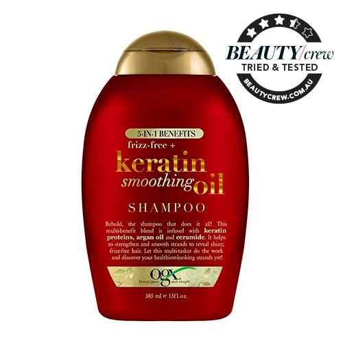 OGX 5 in 1 Benefits + Frizz Free Keratin Smoothing Oil Shampoo