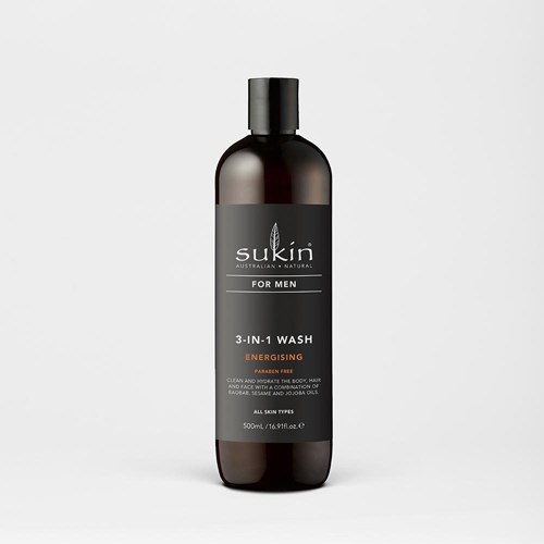 Sukin Naturals 3-in-1 Wash Energising For Men