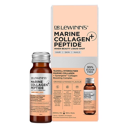 Dr. LeWinn’s Marine Collagen Peptide+ Inner Beauty Liquid Shot – Orange & Mango
