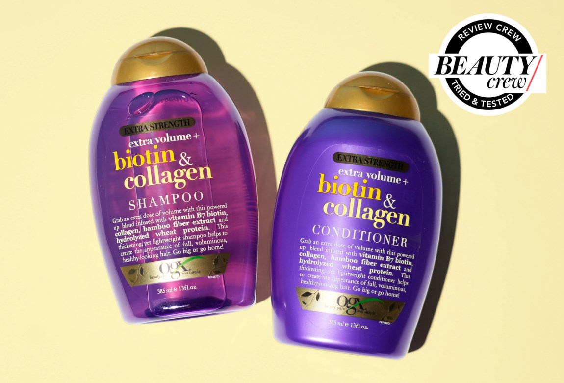 OGX Extra Volume + Biotin & Extra Strength Shampoo Conditioner Reviews | BEAUTY/crew