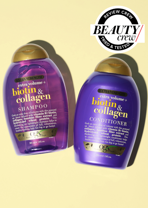 coping Fantasifulde Terapi OGX Extra Volume + Biotin & Collagen Extra Strength Shampoo & Conditioner  Reviews | BEAUTY/crew