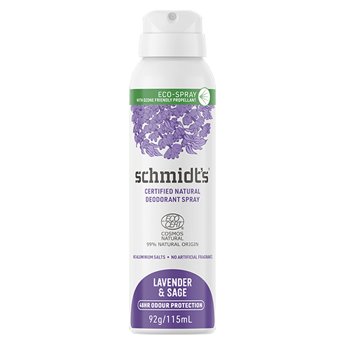 Schmidt’s Certified Natural Deodorant Spray Lavender & Sage 