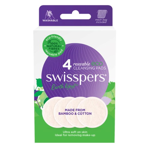 Swisspers® Reusable Eco Cleansing Pads 4pk