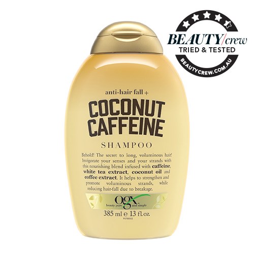 OGX Anti-hair Fall + Coconut Caffeine Strengthening Shampoo Review