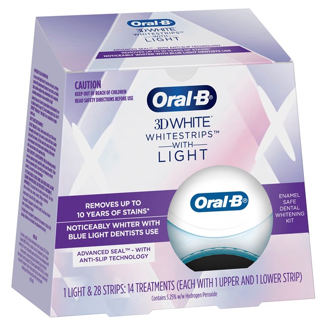 Oral-B 3D White Advance Seal Whitestrips 14 Treatments with LED