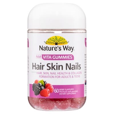 Natures Way Hair Skin and Nails Gummies