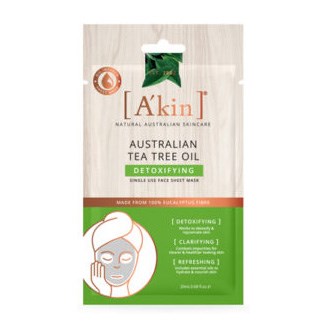 A’kin Australian Tea Tree Oil Detoxifying Face Sheet Mask