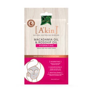 A’kin Macadamia Oil & Rosehip Oil Hydrating Face Sheet Mask