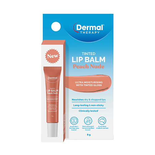Dermal Therapy Tinted Lip Balm in Peach Nude