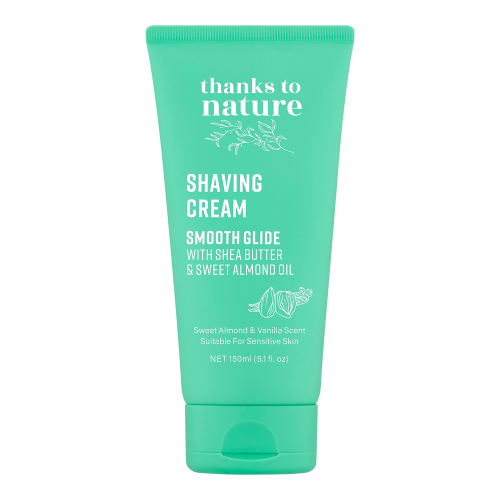 Thanks to Nature Smooth Glide Shaving Cream with Shea Butter & Sweet Almond Oil